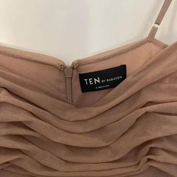 Aritzia Women's Tan and Brown Dress - Picture 4 of 5